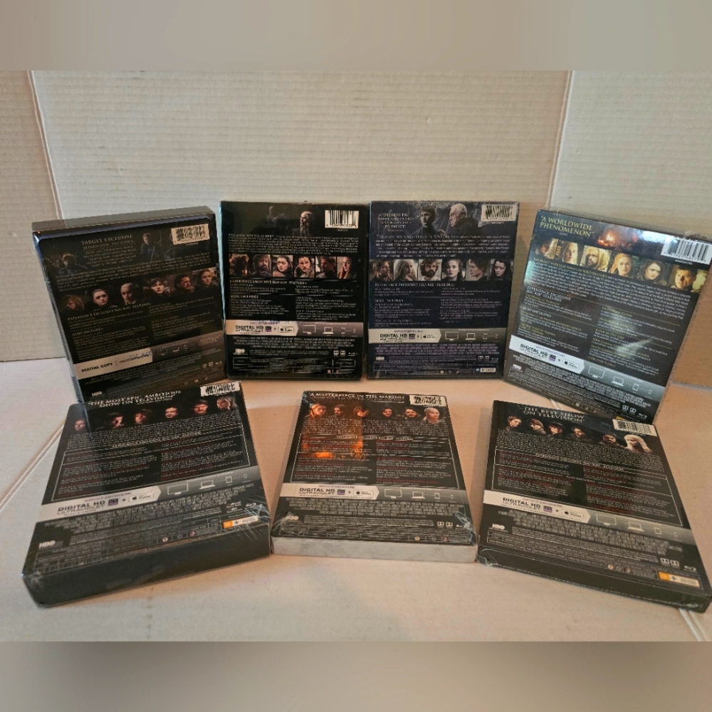 Game of Thrones Blue-Ray DVD Box Set Collection Seasons 2-8